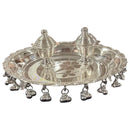 925 Sterling Silver 7.0 inch Hallmarked Ghungharoo Puja Set