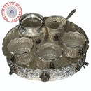 925 Sterling Silver 10 inch Hallmarked Exclusive Designer Ashta Lakshmi Puja Set - 10.0" Set