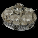 925 Sterling Silver 10 inch Hallmarked Exclusive Designer Ashta Lakshmi Puja Set - 10.0" Set