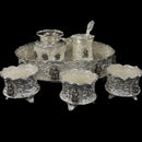 925 Sterling Silver 10 inch Hallmarked Exclusive Designer Ashta Lakshmi Puja Set - 10.0" Set
