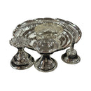 925 Sterling Silver Hallmarked 6.0-inch Puja Set - 6.0" Set