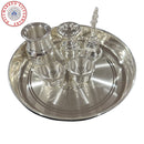 925 Sterling Silver Hallmarked 6.0-inch Puja Set- 6.0" Set