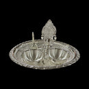 925 Sterling Silver Hallmarked 6.5-inch Puja Set- 6.5" Set