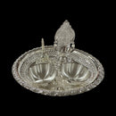 925 Sterling Silver Hallmarked 6.5-inch Puja Set- 6.5" Set