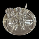 925 Sterling Silver Hallmarked 6.0-inch Puja Set- 6.0" Set
