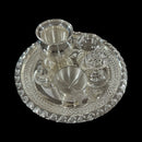 925 Sterling Silver 7.0 inch Hallmarked Puja Set - 7.0" Set
