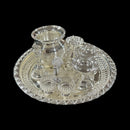 925 Sterling Silver 7.0 inch Hallmarked Puja Set - 7.0" Set