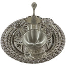925 Sterling Silver 7.0 inch Hallmarked Puja Set - 7.0" Set