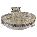 925 Sterling Silver 8.0 inch Hallmarked Exclusive Puja Set - 8.0" Set