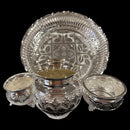 925 Sterling Silver 8.0 inch Hallmarked Exclusive Puja Set - 8.0" Set