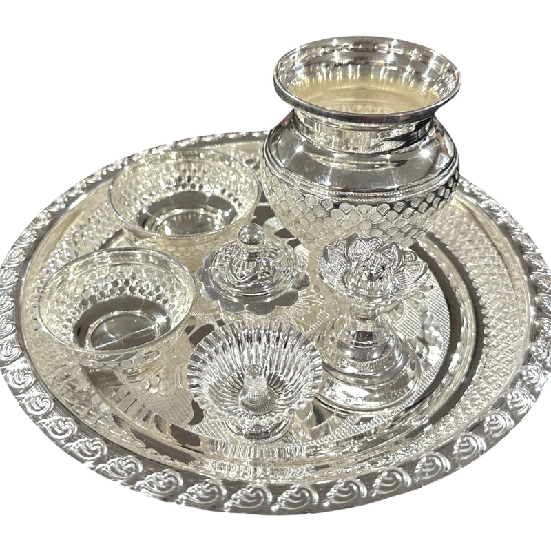 925 Sterling Silver 8.5 inch Puja Exclusive Hallmarked Set - 8.5" Set