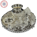 925 Sterling Silver 8.0 inch Hallmarked Exclusive Puja Set - 8.0" Set