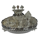 925 Sterling Silver 8.0 inch Hallmarked Exclusive Puja Set - 8.0" Set