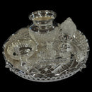 925 Sterling Silver 8.0 inch Hallmarked Exclusive Puja Set - 8.0" Set