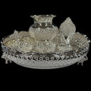 925 Sterling Silver 8.0 inch Hallmarked Exclusive Puja Set - 8.0" Set