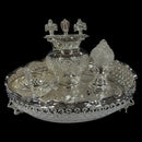 925 Sterling Silver 8.0 inch Hallmarked Exclusive Puja Set - 8.0" Set