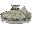 925 Sterling Silver 8.0 inch Hallmarked Exclusive Puja Set - 8.0" Set