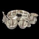 925 Sterling Silver 9.0 inch Puja Exclusive Hallmarked Set - 9.0" Set