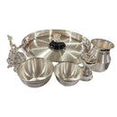 925 Sterling Silver 9.0 inch Puja Exclusive Hallmarked Set - 9.0" Set