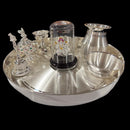 925 Sterling Silver 9.0 inch Puja Exclusive Hallmarked Set - 9.0" Set
