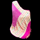 Authentic Banarasi Bandhej Georgette Silk Saree