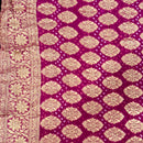 Authentic Banarasi Bandhej Georgette Silk Saree