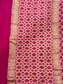 Authentic Banarasi Bandhej Georgette Silk Saree