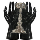 925 Sterling Silver Hallmarked Round Samai / Kuthu Vilakku Pair