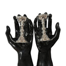 925 Sterling Silver Hallmarked Small Round Diya Set / Kuthu Vilakku Pair