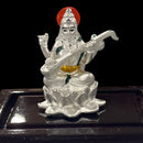 999 Pure Silver Matha Saraswati 2.5-Inch-Tall Statue / Murti (Figurine