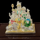 999 Pure Silver Lord Shiv Family idol  - 3.5-inch Tall Statue / Murti (Figurine