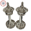 925 Sterling Silver Hallmarked Kerala Samai / Kuthu Vilakku Pair -Style