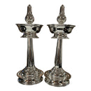 925 Sterling Silver Hallmarked Kerala Samai / Kuthu Vilakku Pair -Style