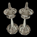 925 Sterling Silver Hallmarked Kerala Samai / Kuthu Vilakku Pair -Style