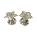 925 Sterling Silver Hallmarked 5-Star  Diya (Kundulu / Vilakku) Pair