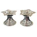 925 Sterling Silver Hallmarked 5-Star  Diya (Kundulu / Vilakku) Pair