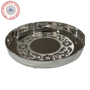 925 Sterling Silver Hallmarked Heavy Sapad / Dinner Designer Thali - Style