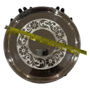 925 Sterling Silver Hallmarked Heavy Sapad / Dinner Designer Thali - Style