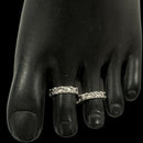 925 Sterling Silver Oxidized Toe-rings - Design