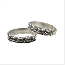 925 Sterling Silver Oxidized Toe-rings - Design