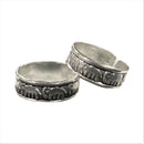 925 Sterling Silver Oxidized Toe-rings - Design