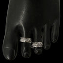 925 Sterling Silver Oxidized Toe-rings - Design