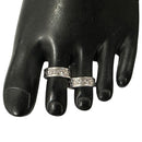 925 Sterling Silver Oxidized Toe-rings - Design