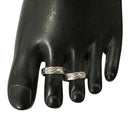 925 Sterling Silver Oxidized Toe-rings - Design
