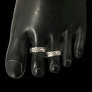 925 Sterling Silver Oxidized Toe-rings - Design
