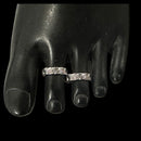 925 Sterling Silver Oxidized Toe-rings - Design