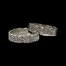 925 Sterling Silver Oxidized Toe-rings - Design