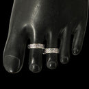 925 Sterling Silver Oxidized Toe-rings - Design