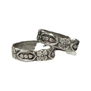 925 Sterling Silver Oxidized Toe-rings - Design