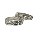 925 Sterling Silver Oxidized Toe-rings - Design